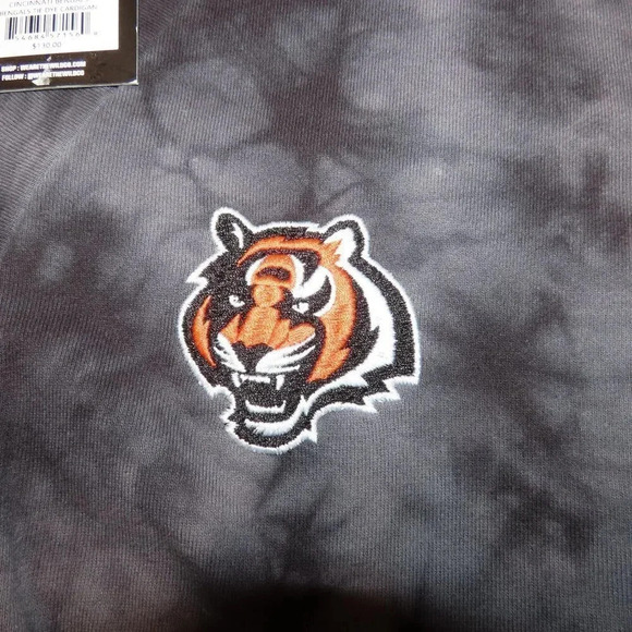 Buy 1 sweater Get 2 free! Wild Collective Women's Cincy Bengals Tie Dye Cardigan - Picture 10 of 12